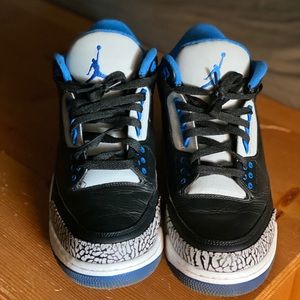 Jordan Sport Blue 3’s. Worn twice. Mens 11.5 w/box
